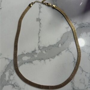 Chic Gold Mesh Necklace